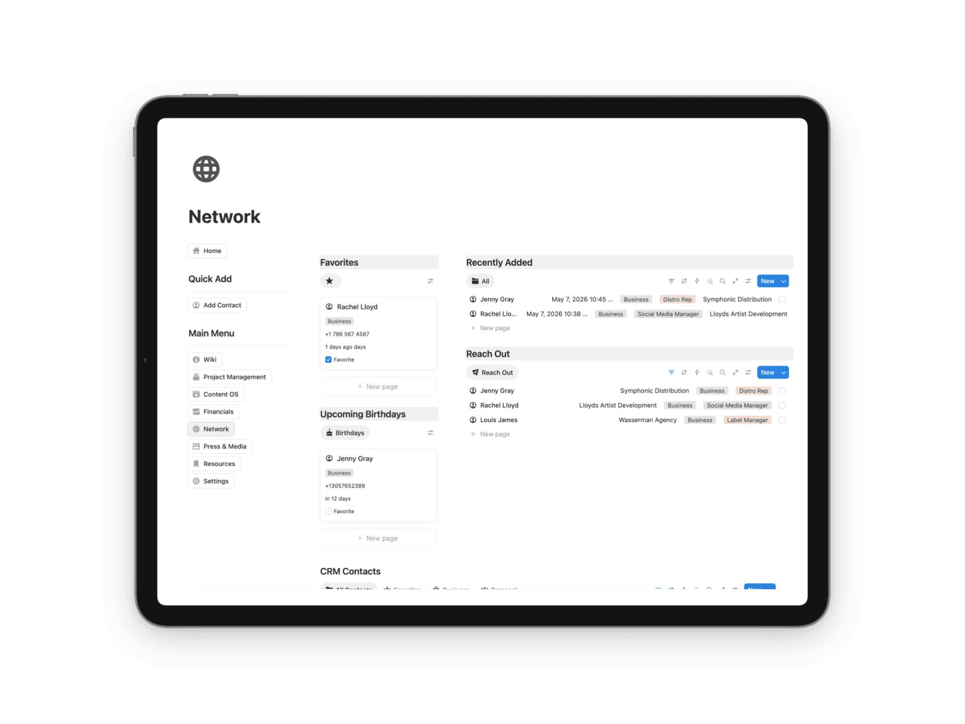 Network — Artist OS